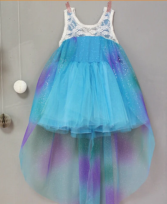 1 шт./1 партия Платья для девочек одежда детей летнее платье Принцесса Анна