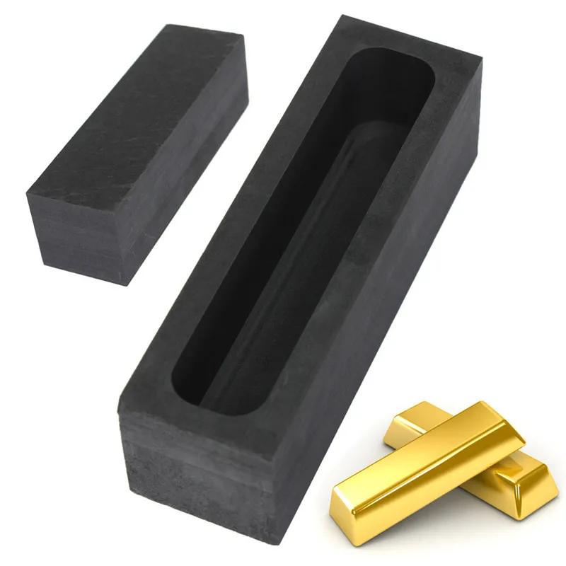 

100 x 30 x 30mm 23OZ/650g Graphite Casting Ingot Bar Mold For Gold Silver Copper Melting Refining Scrap Slot Size 90 x 18 x 23mm