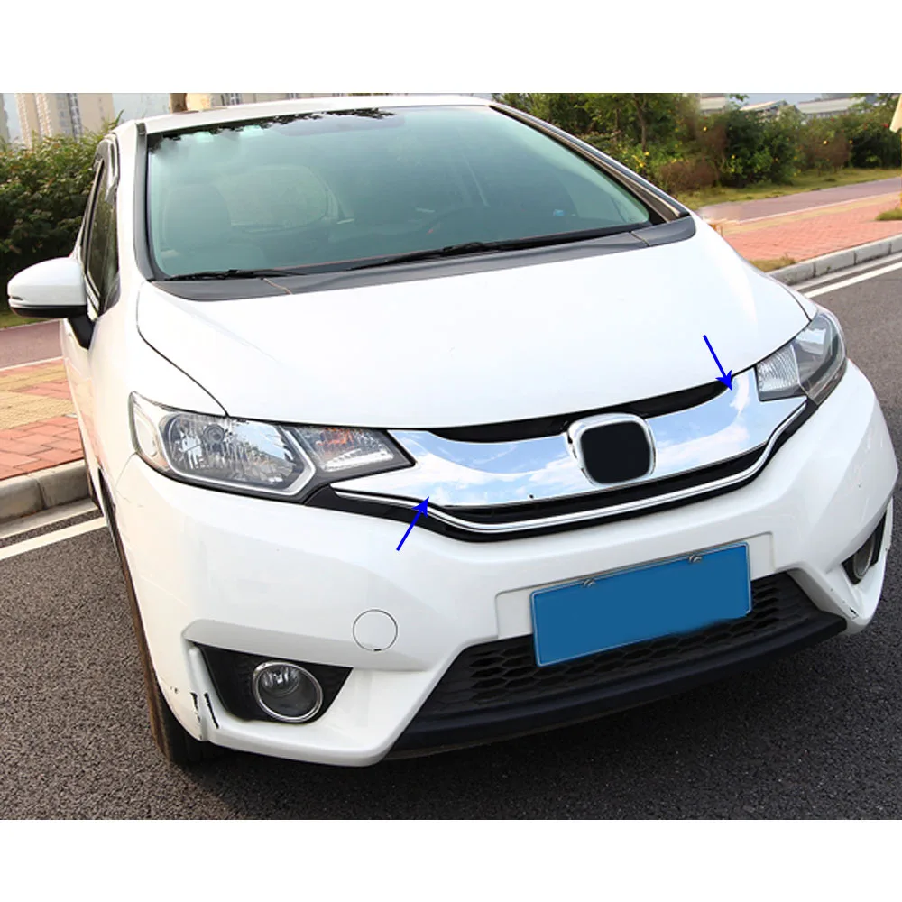 Для Honda Fit jazz 2014 2015 2016 2017 аксессуары для стайлинга автомобилей накладка номерного