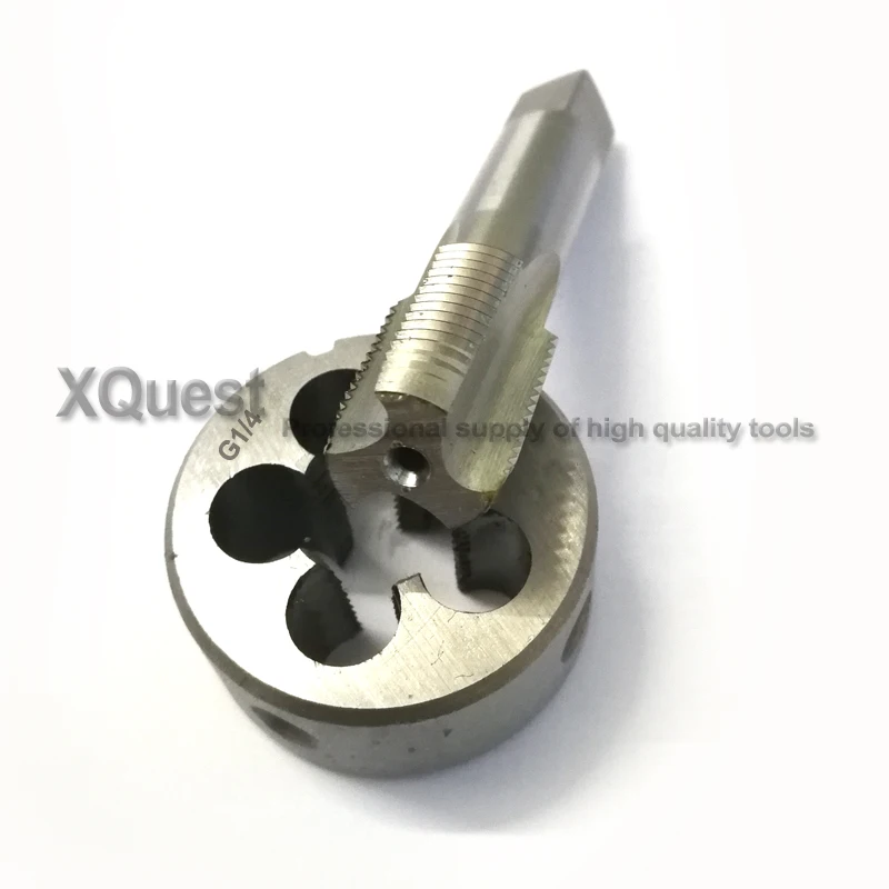 Набор резьбовых кранов и штампов XQuest G1/8 G1/4 G3/8 G1/2 прямые круглые штампы для труб G