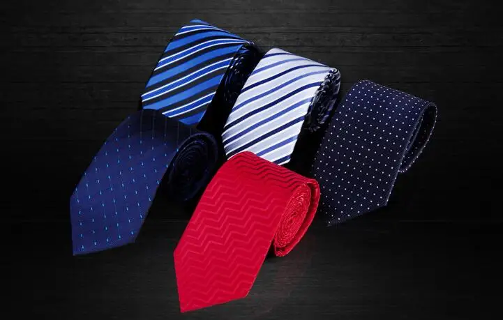 

Fashion Brand Striped Mens Tie Business Necktie Wedding Neckwear Dot Jacquard Tie for Men Polyester Neck Ties