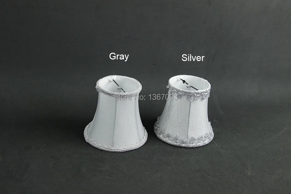 12 см модный серый серебристый цвет люстра кружевная лампа оттенки маленькие