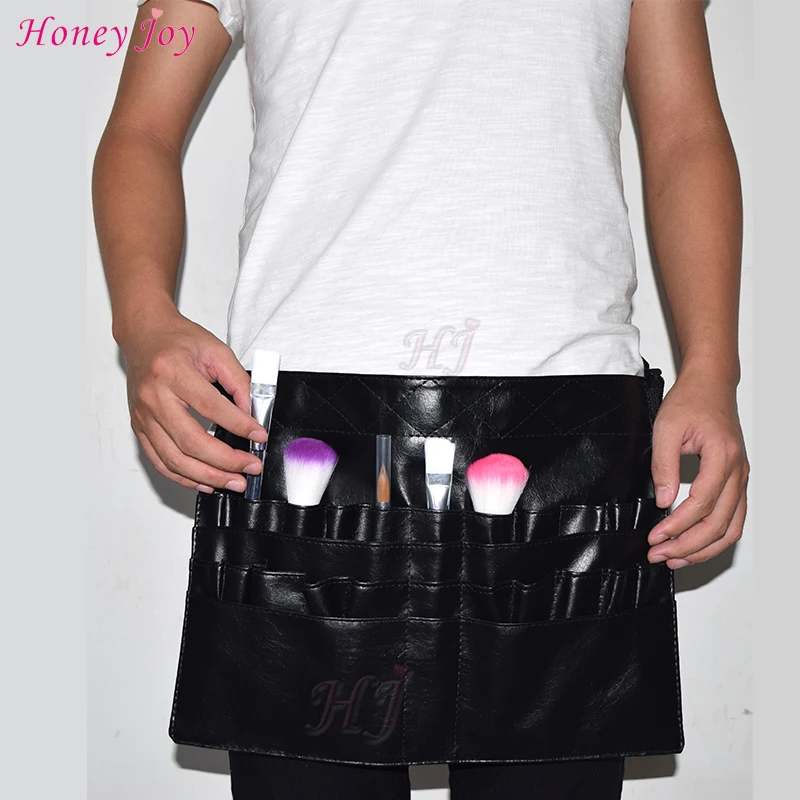 

New Professional Cosmetic Belt Bag PU Material Makeup Brushes Pouch Bag Apron Protable Make up Bag Holder
