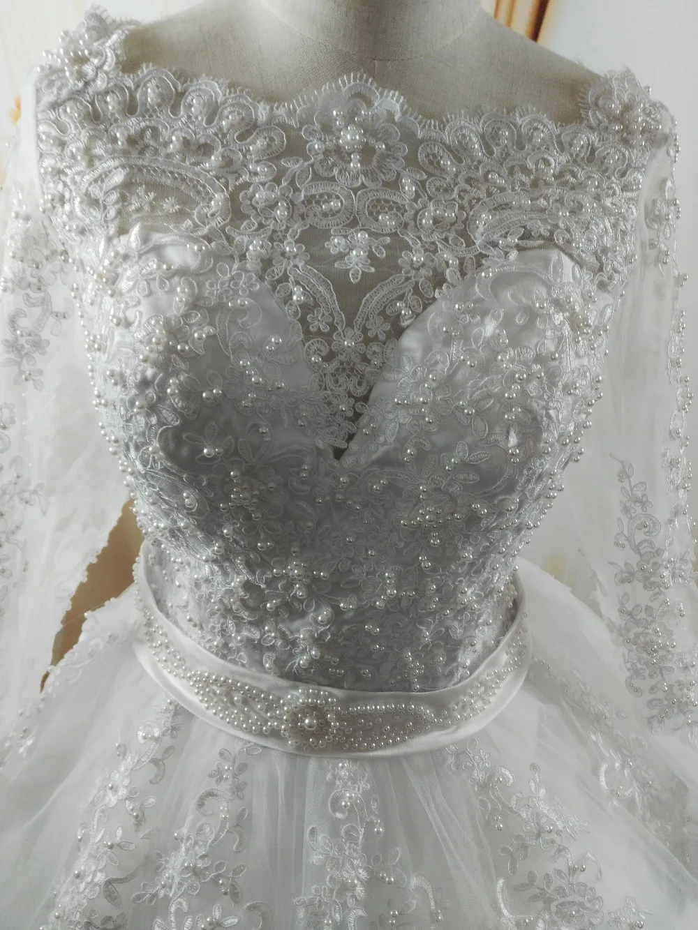 ZJ9131 2021 белое свадебное платье с длинным рукавом бальное Свадебные платья из
