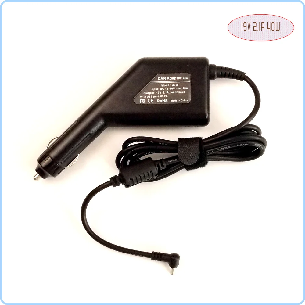 Автомобильный адаптер постоянного тока для ноутбука источник питания + USB-порт ASUS