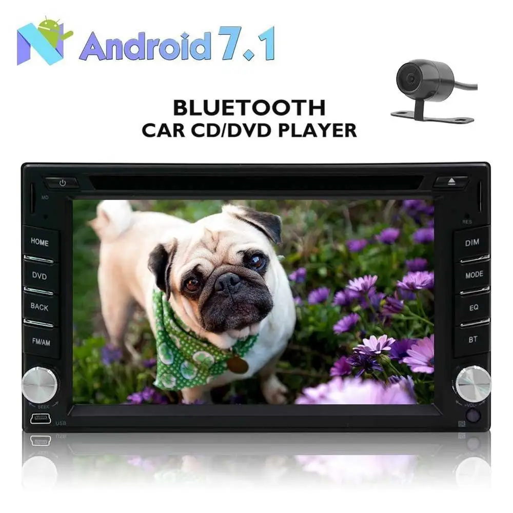 Восьмиядерный автомобиля Радио Стерео DVD/CD/USB/SD AM/FM стерео 6.2 &quot2din в тире видео