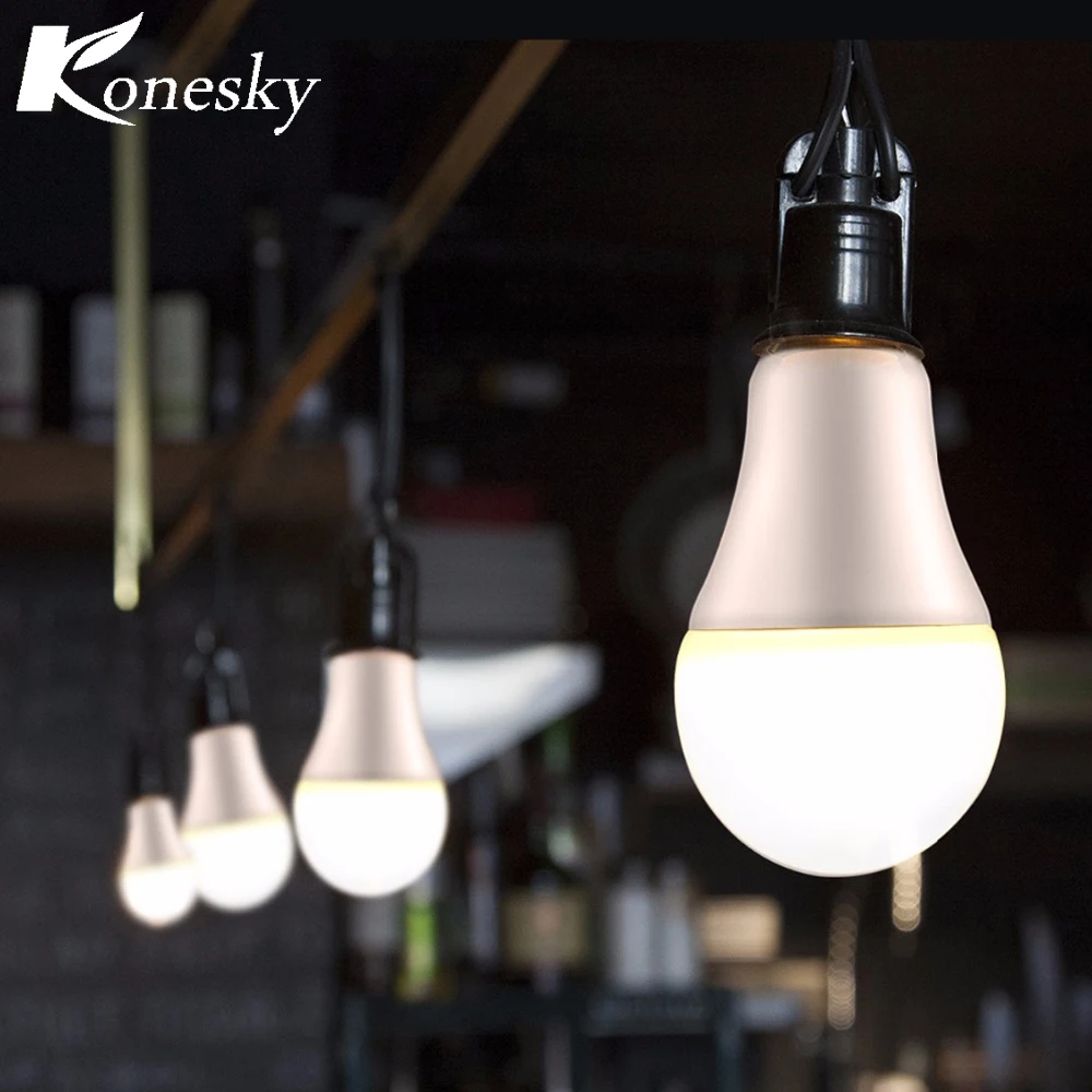 Konesky 7 Вт E27 Сенсор светодиодные лампы 85-265 В 110 В 220 В Автоматическая заката до рассвета лампы авто на/OFF для крыльцо Прихожая патио Garage