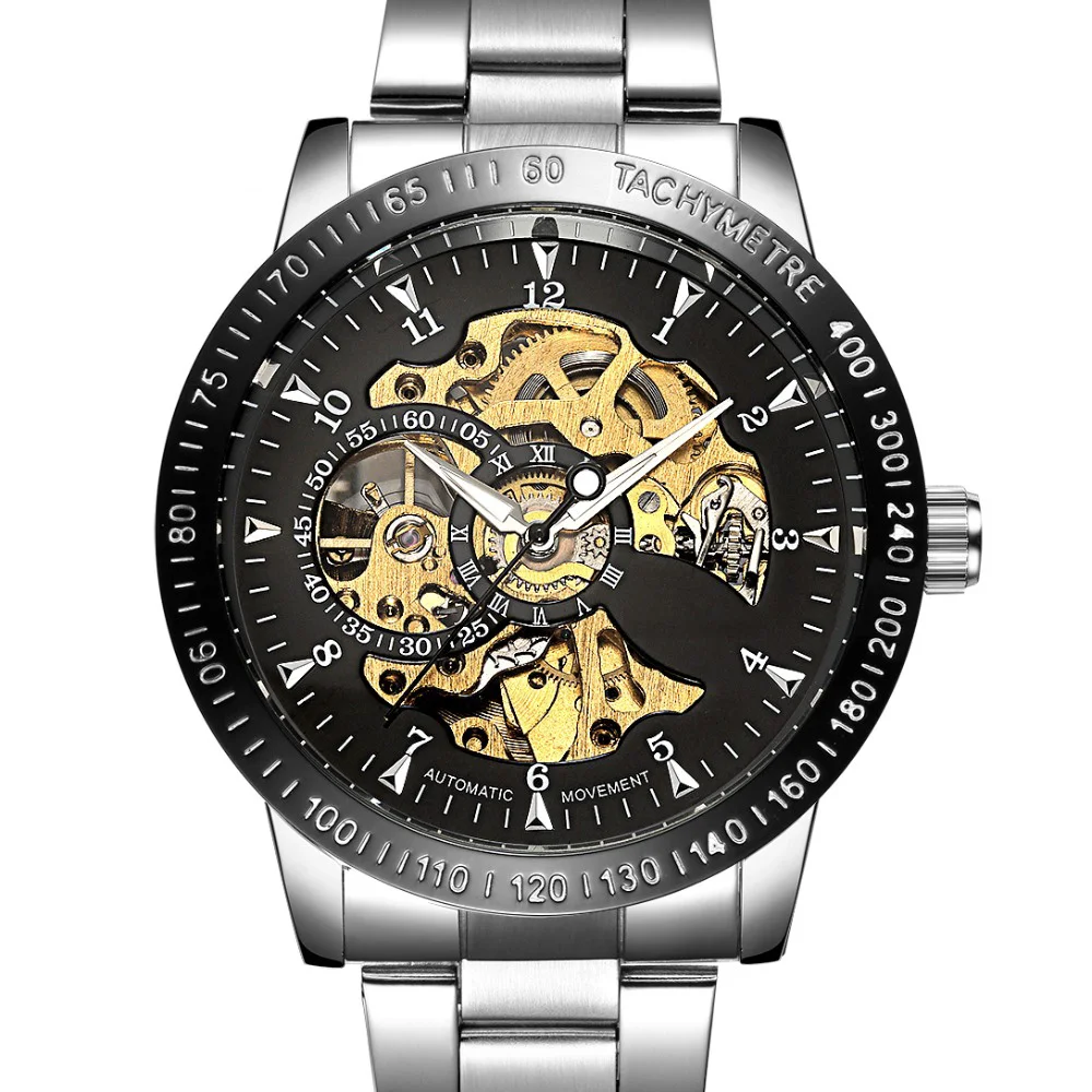 Роскошные Для мужчин часы автоматические механические мужской