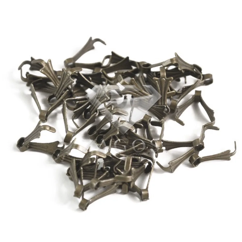 Зажимы для подвесок 100 шт. 8 5x3 мм застежки бусин соединители шармов фурнитура