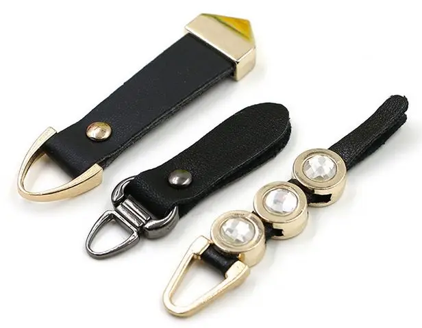 Металлический Набор для ремонта молнии из натуральной кожи Натяжной слайдер на