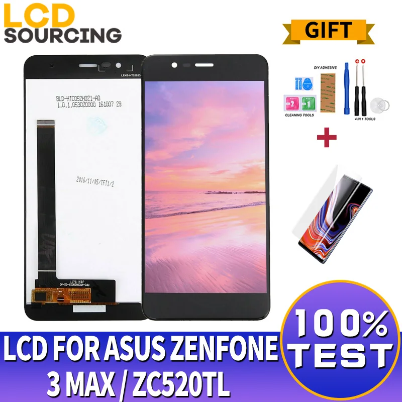 5 2 дюймов для Asus Zenfone 3 Max ЖК дисплей ZC520TL сенсорный Экран сенсорная панель