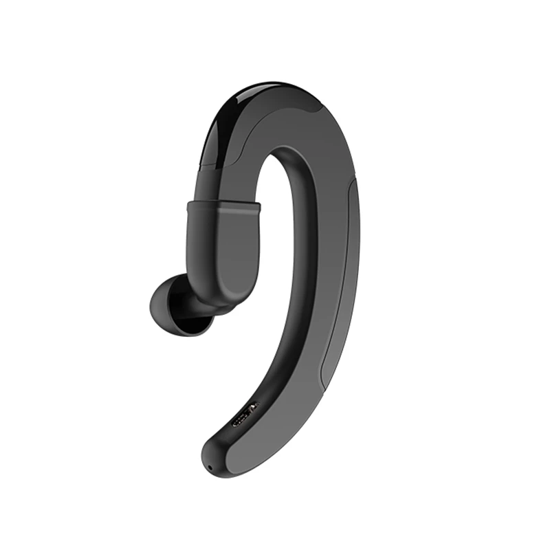 single black Наушники с костной проводимостью, Bluetooth наушники, настоящие беспроводные наушники TWS, bluetooth-гарнитура с микрофоном, беспроводные наушники - Цвет: single black