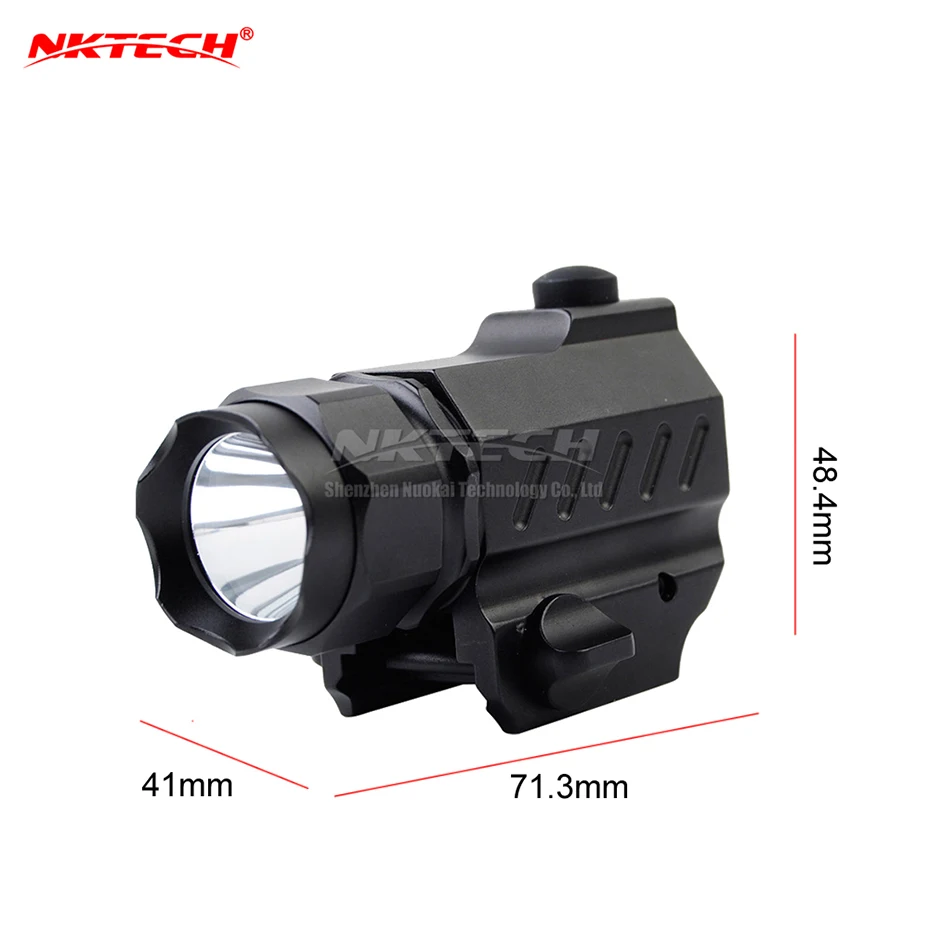 G02 80g NKTECH тактический светодиодный пистолет вспышки светильник мини G01 G02 G03 G07 G10 P05 P10 XP-G2 2-режим пистолет фонарь светильник для Пеший Туризм Охота - Испускаемый цвет: G02 80g