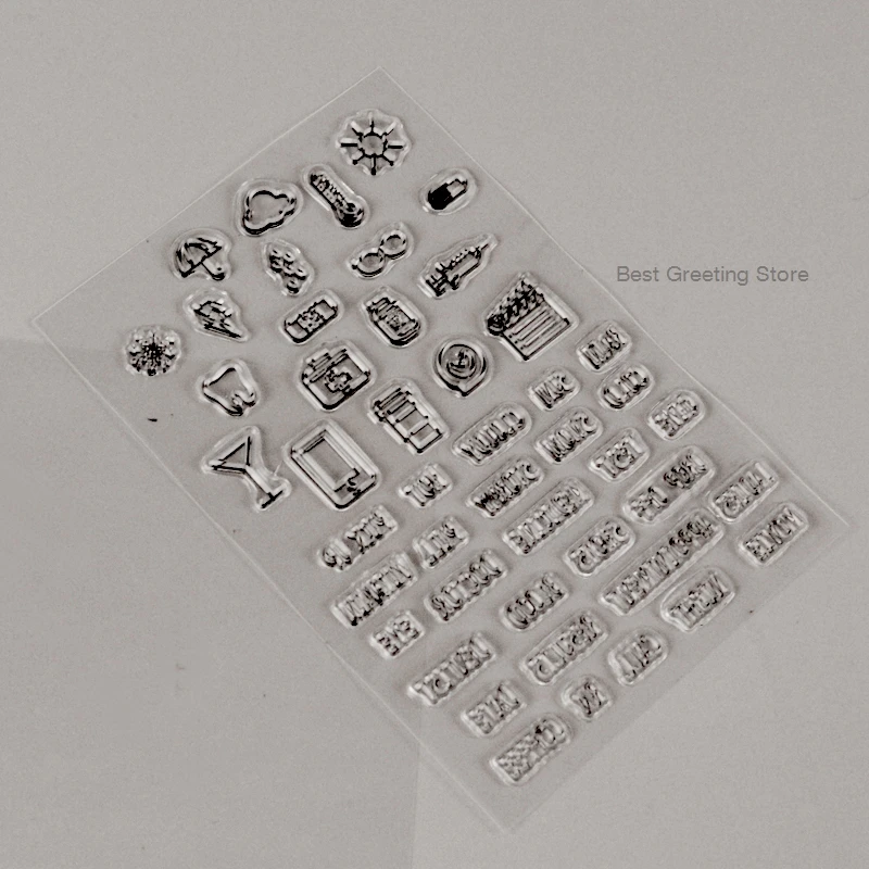 Мини штампы для дневника прозрачные планировщика журнала|stamp clear|stamp stampstamps diary |