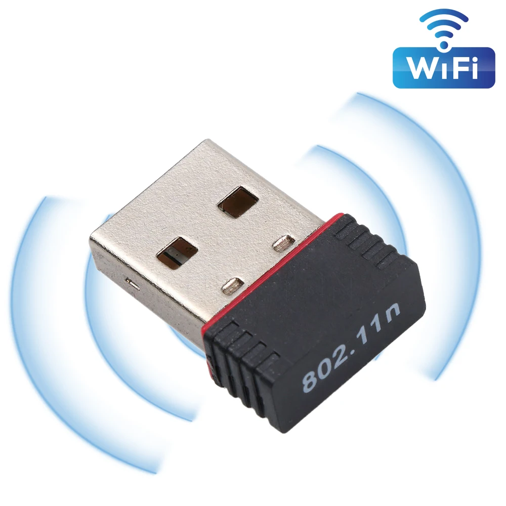 33Pcs/Lot Mini USB Wifi Adapter 150Mbps 802.11n Antenna Wireless Receiver Dongle Network Card External Wi-Fi RTL8188 | Компьютеры и