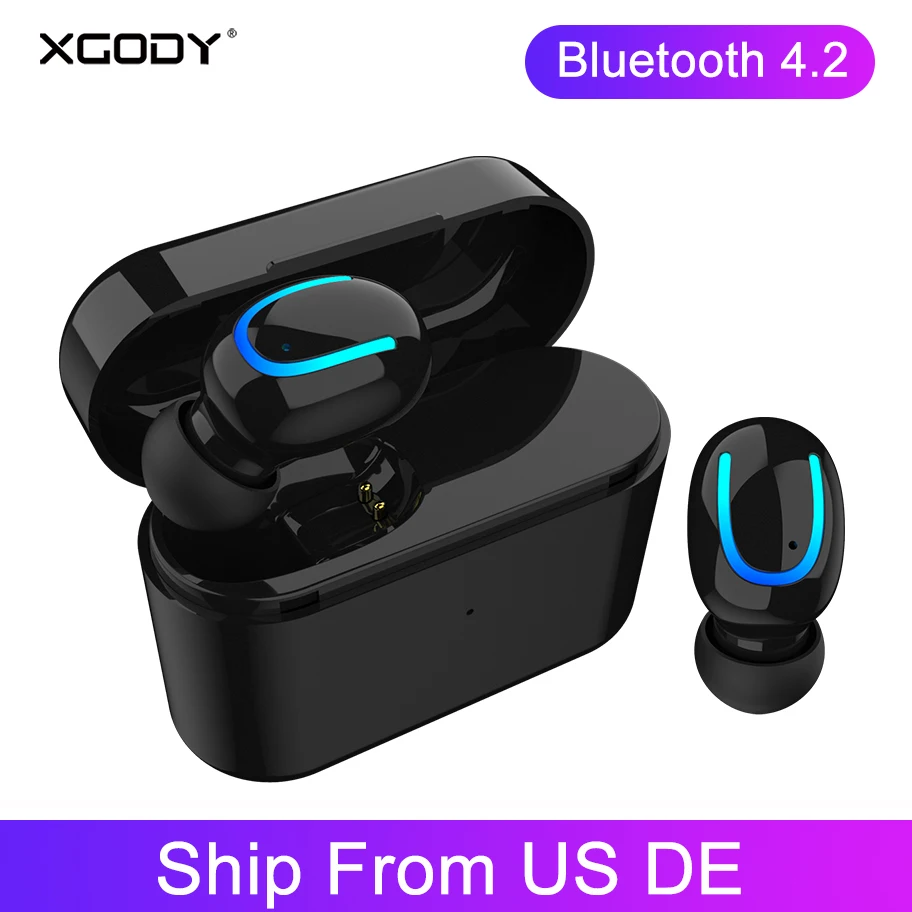 XGODY Q26 одиночные беспроводные наушники Bluetooth 4 2 HIFI с шумоподавлением микрофоном