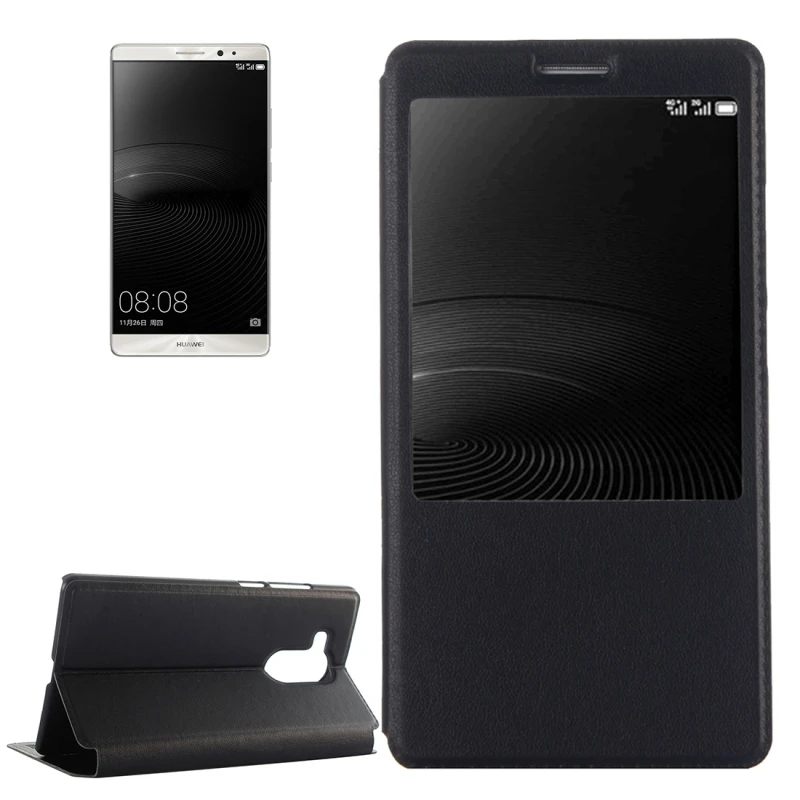 Кожаный чехол книжка с окошком для Huawei Mate 8|mate 8 case|mobile phone caseshuawei mate case |