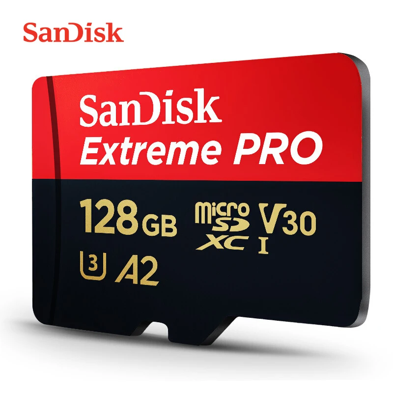 

Original Sandisk Extreme Pro Micro SD Card up to 170MB A2 V30 U3 64GB 128GB 256GB MicroSDXC TF Card Memory Card With SD Adapter