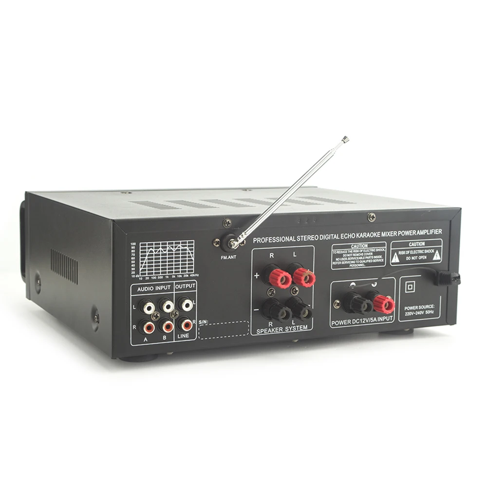2000W Bluetooth Stereo Amplifier HIFI Tuner Remote Control USB SD Mic Input 220 Mini HiFi Power Digital Audio Music Amp | Инструменты