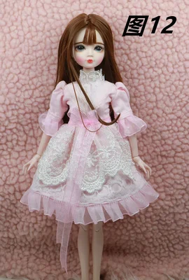 18 1/6 30 см дешевая кукла blyth bjd модная модель diy игрушка высокая девочка подарок кукла с одеждой макияж обувь парики тело голова bjd кукла - Цвет: 18