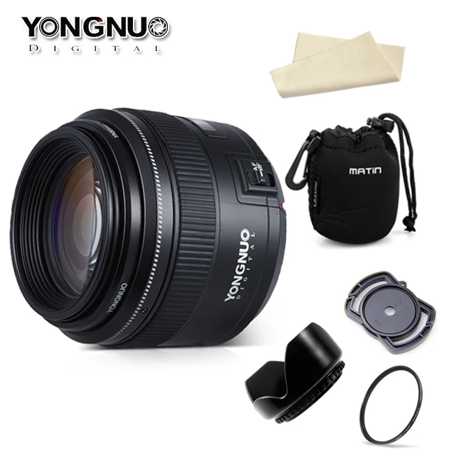 YONGNUO 85 мм F1.8 объектив с фиксированным фокусным расстоянием полный Рамки AF MF