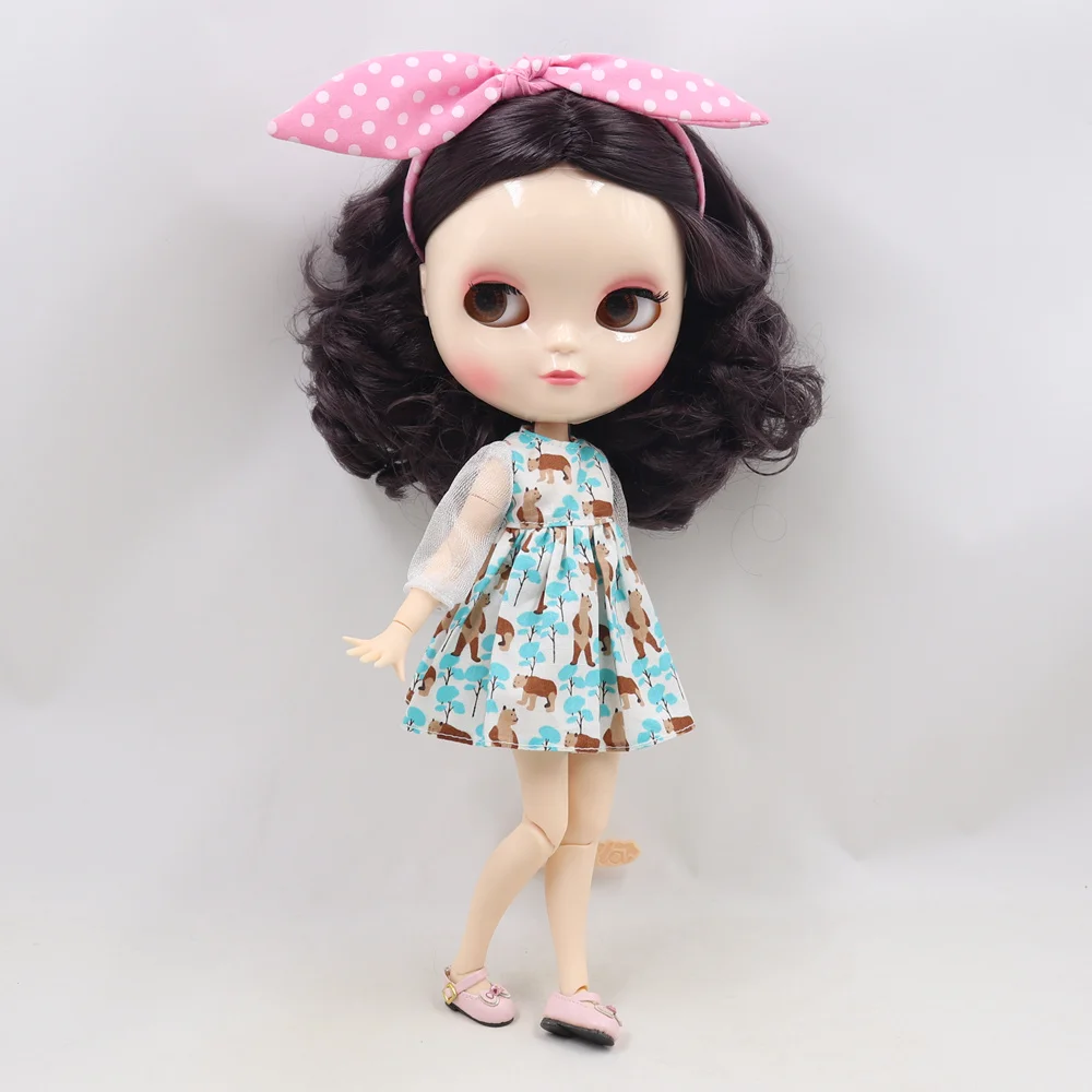 ICY Fortune Days factory doll azone joint body 30cm white skin Elegant purple short curly hair DIY sd gift toy | Игрушки и хобби