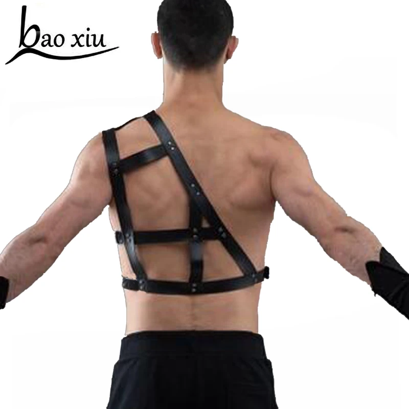 2019 Новый Винтаж панк плечи пикантный ремешок с Искусственная кожа средства ухода