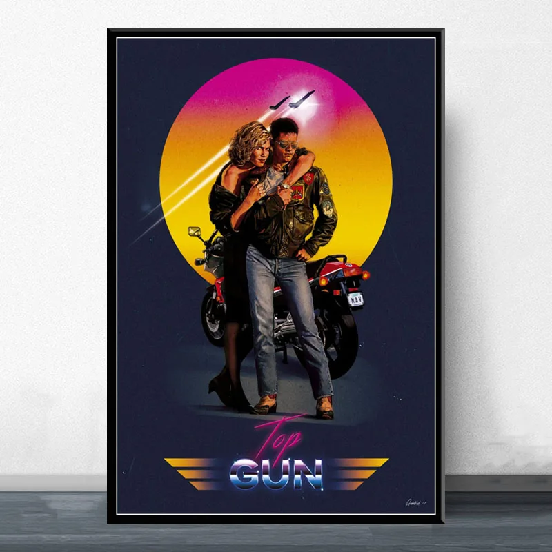 P389 Top Gun Classic Movie Art Painting Silk Canvas Poster Wall Home Decor | Дом и сад