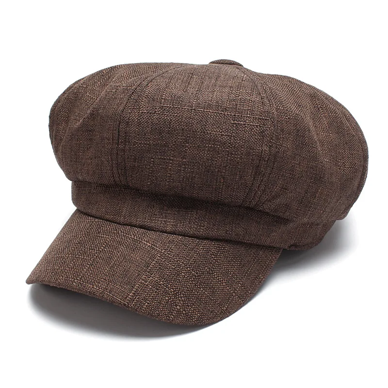 Кепи картуз женский фуражка кепка женская женские кепки модная женская шляпа весна и осень из хлопка и льна береты Для женщин s армейские кепки восьмиугольная шляпа Для женщин летние шапки
