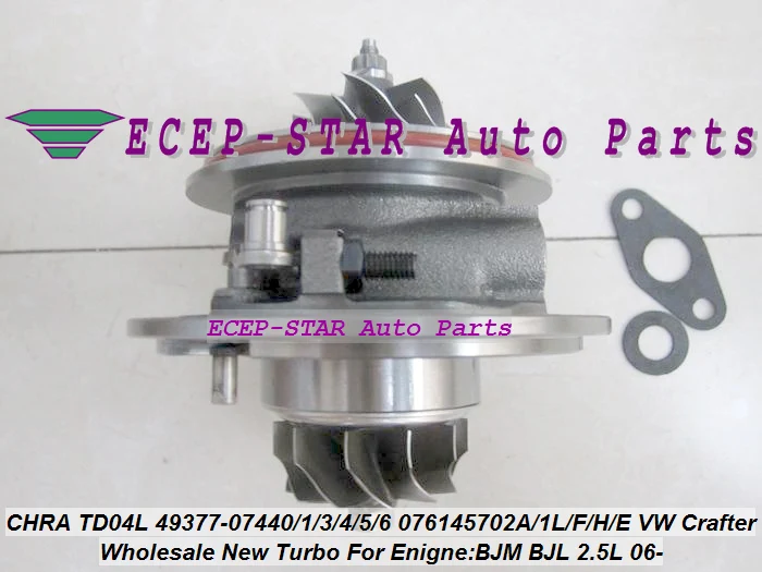 Турбокартридж CHRA TD04L 49377-07440 49377-07401 49377-07406 076145701F 076145701E для VW Crafter 2006- BJM BJL R5 LT3 2.5L |