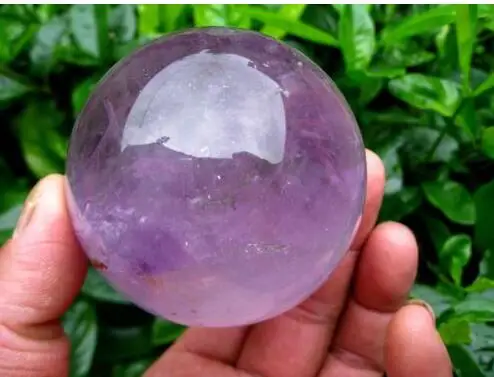Высококачественный 100% натуральный Фиолетовый аметист кварцевый хрустальный шар