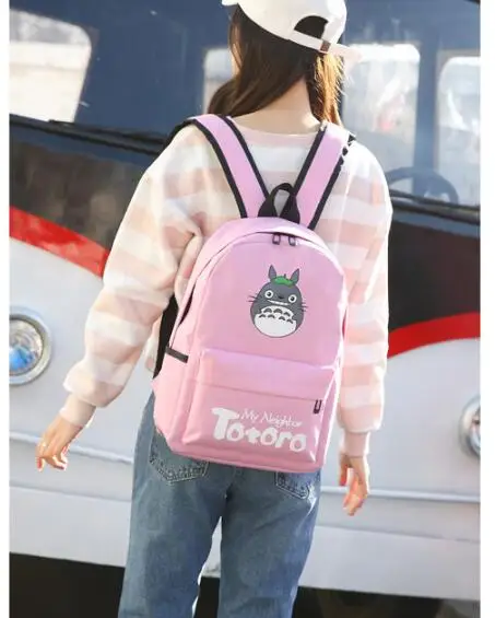 

2021 new 10 pcs dhl Totoro Backpack 3D printing travel softback women mochila School space backpack notebook girls backpacks