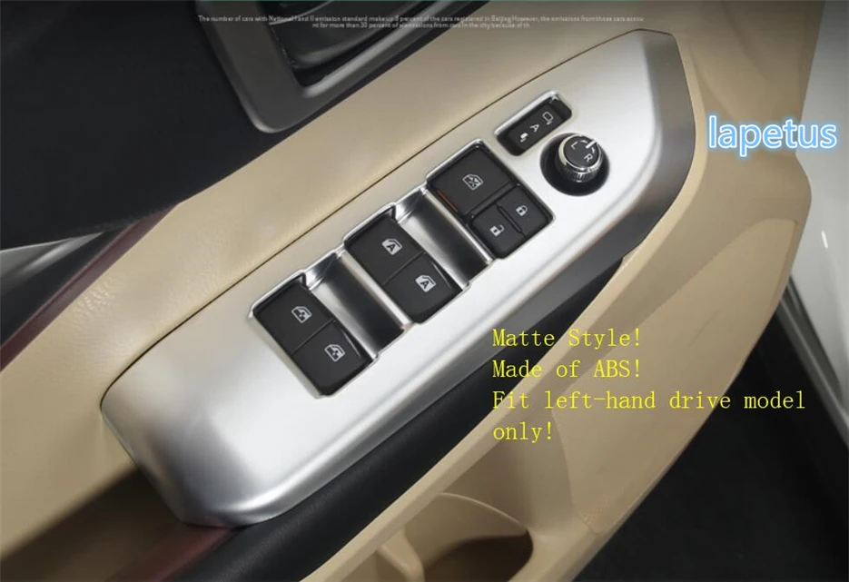 

Lapetus Inside Door Handle Panel Surround Window Lift Switch Decoration Cover Trim Fit For Toyota Highlander KLUGER 2017 - 2019