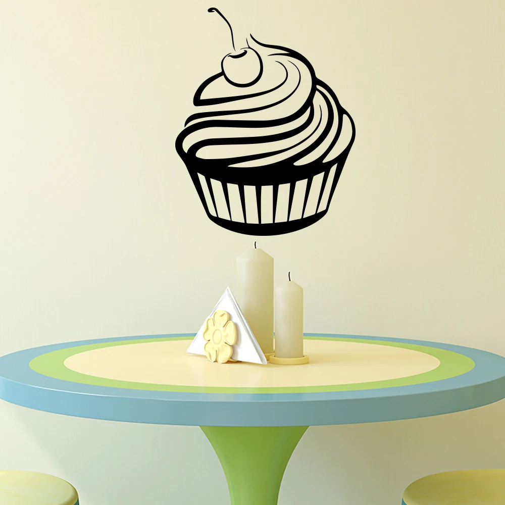 

Delicious Cake Wall Sticker Vinyl Art cafeteria Bedroom Home Decor Mural Removable home decoration Wall Art Decal