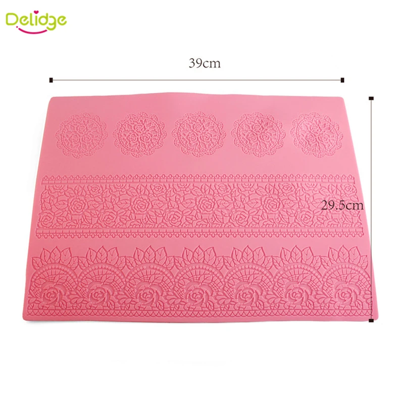 1 шт. силиконовый коврик для цветочного кружева украшения торта силиконовая