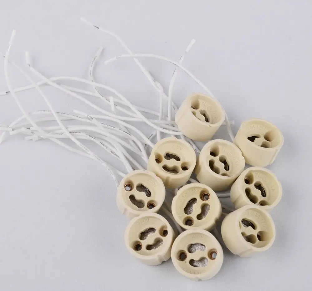 10 шт./Лот патрон цоколя лампы GU10 патрона для светодиодной испытаний на старение