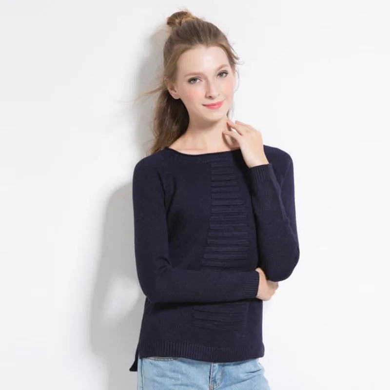 TANGNEST Women Slim Casual Solid Color Knitted Sweater 2018 New Spring European Simple Fashion Pullovers | Женская одежда