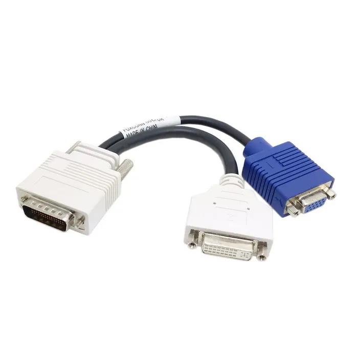 Рабочая станция Компьютер DMS59 к DVI + VGA сплиттер адаптер конвертер графическая