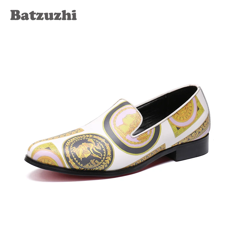 Batzuzhi модная мужская и женская обувь класса люкс с волнообразным краем zapatos de hombre