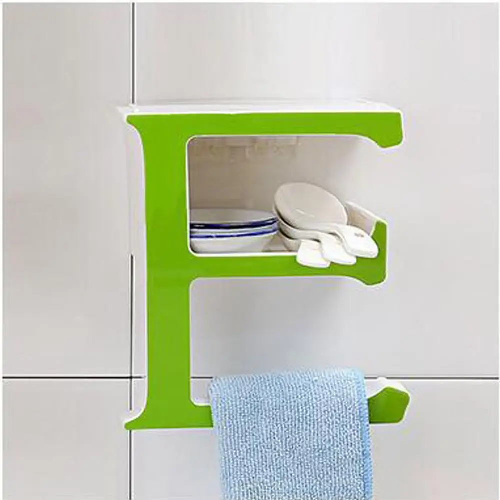 Креативная Пластиковая Коробка для мыла с надписью E ванная комната без следов