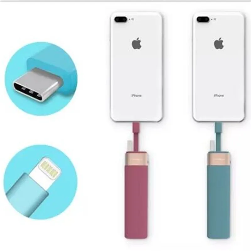 Mipow 2018 Новый 3000 мАч портативный power Bank со встроенным тип c линия Быстрая зарядка