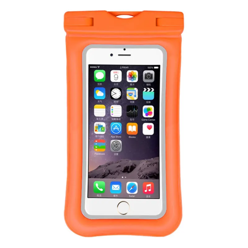 Floatable Orange AHHROOU Универсальный Водонепроницаемый Чехол для iPhone X 8 7 6s Plus чехол водонепроницаемый чехол для телефона Coque водонепроницаемый чехол для телефона - Цвет: Floatable Orange