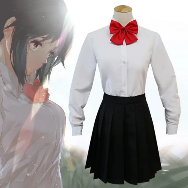 

Hot sale japanese anime movie cosplay your name Miyamizu Mitsuha uniform