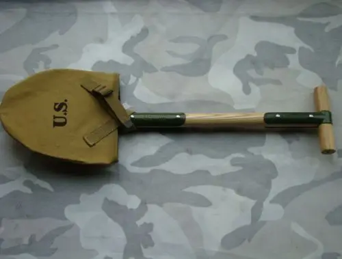 WW2 стиль США M1910 искусственная Лопата с холщовым чехлом мировой военный