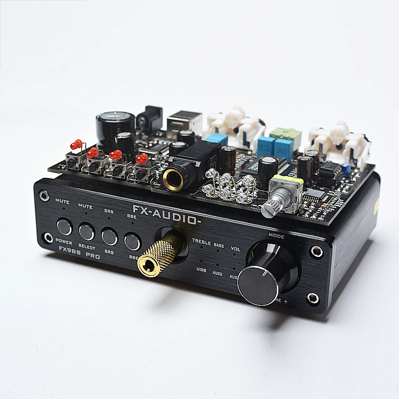 FX-Audio FX98S PRO Настольный ЦАП аудио сабвуфер усилитель USB ЦАП PCM2704 MAX9722 усилители Hifi усилитель мощности