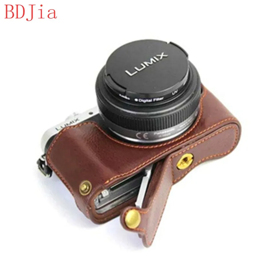 Натуральная Воловья кожа корпуса для половины камеры база Panasonic GF10 GF9 GF8 GF7 с