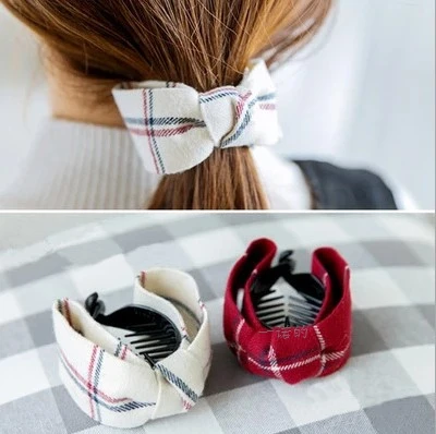 Новый 2016 для женщин женские аксессуары волос лента бант шпилька 4 вида цветов