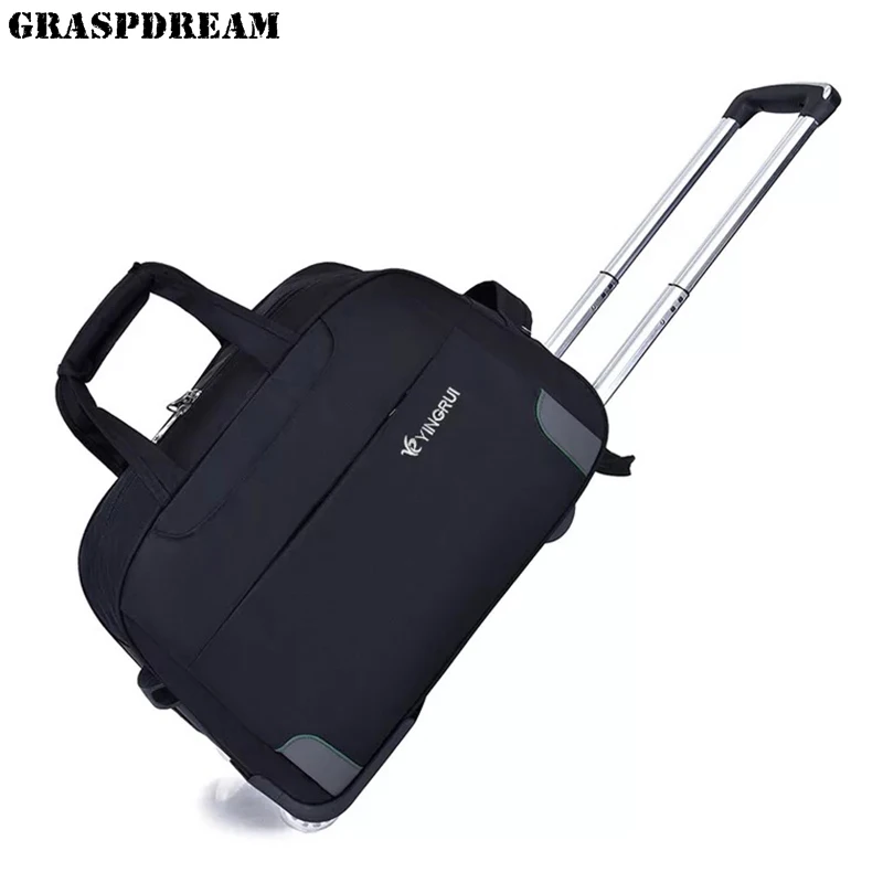 Carry On trolley travel suitcase bag large capacity Oxford trolley luggage leisure luggage bag on wheels men women trolley bag