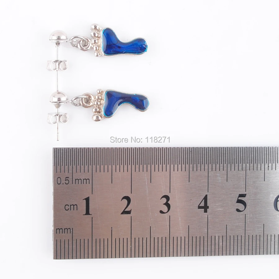 

WOJIAER New Zealand Abalone Shell Beads Footprints Dangle Earrings Ear stud Women Jewelry PR592