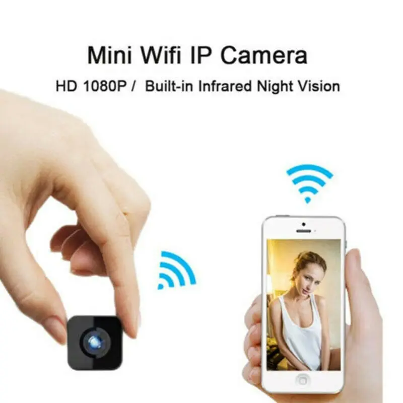 Мини камера Camsoy инфракрасная ночная версия Wifi IP беспроводная HD 1080 P портативная